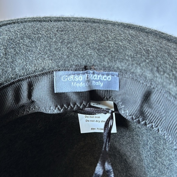 GELSO BIANO Italian Wool Gray Hat main image 8